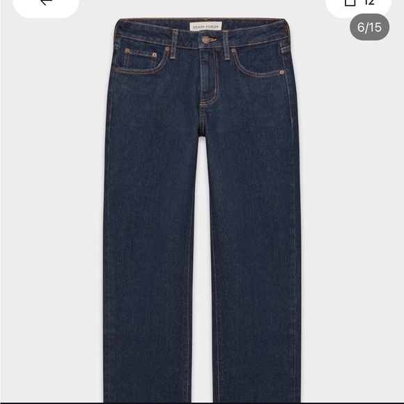 Aritzia❣️Denim Forum Tilda Curve-fit straight jeans - Picture 6 of 13